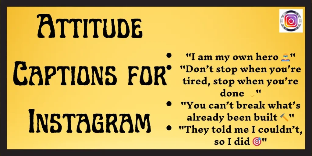 Attitude Captions for Instagram