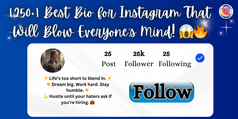 Bio for Instagram