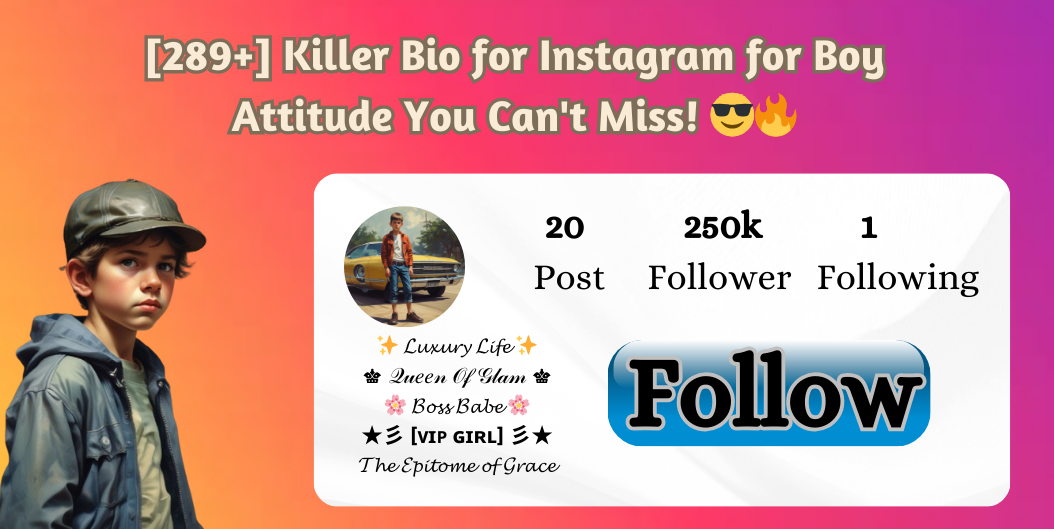 bio for Instagram for boy attitude