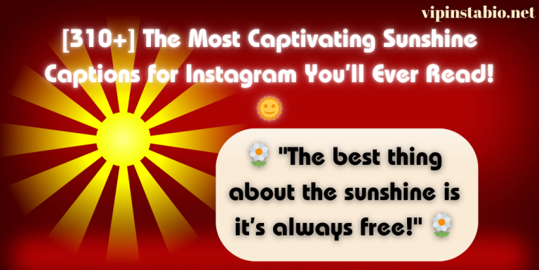 sunshine captions for Instagram
